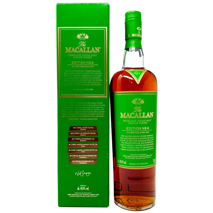 Macallan Edition No.4 Single Malt Scotch Whisky, 70cl, 48.4% ABV