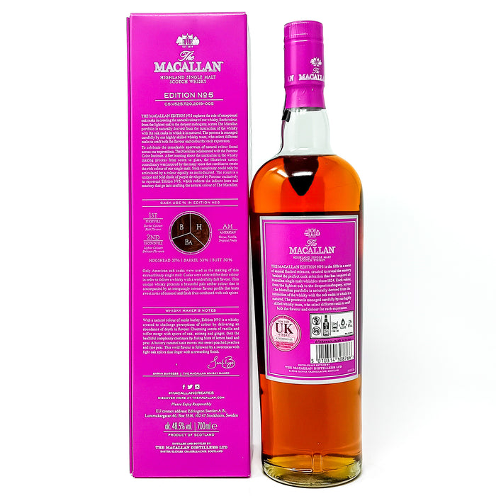 Macallan Edition No.5 Single Malt Scotch Whisky, 70cl, 48.5% ABV