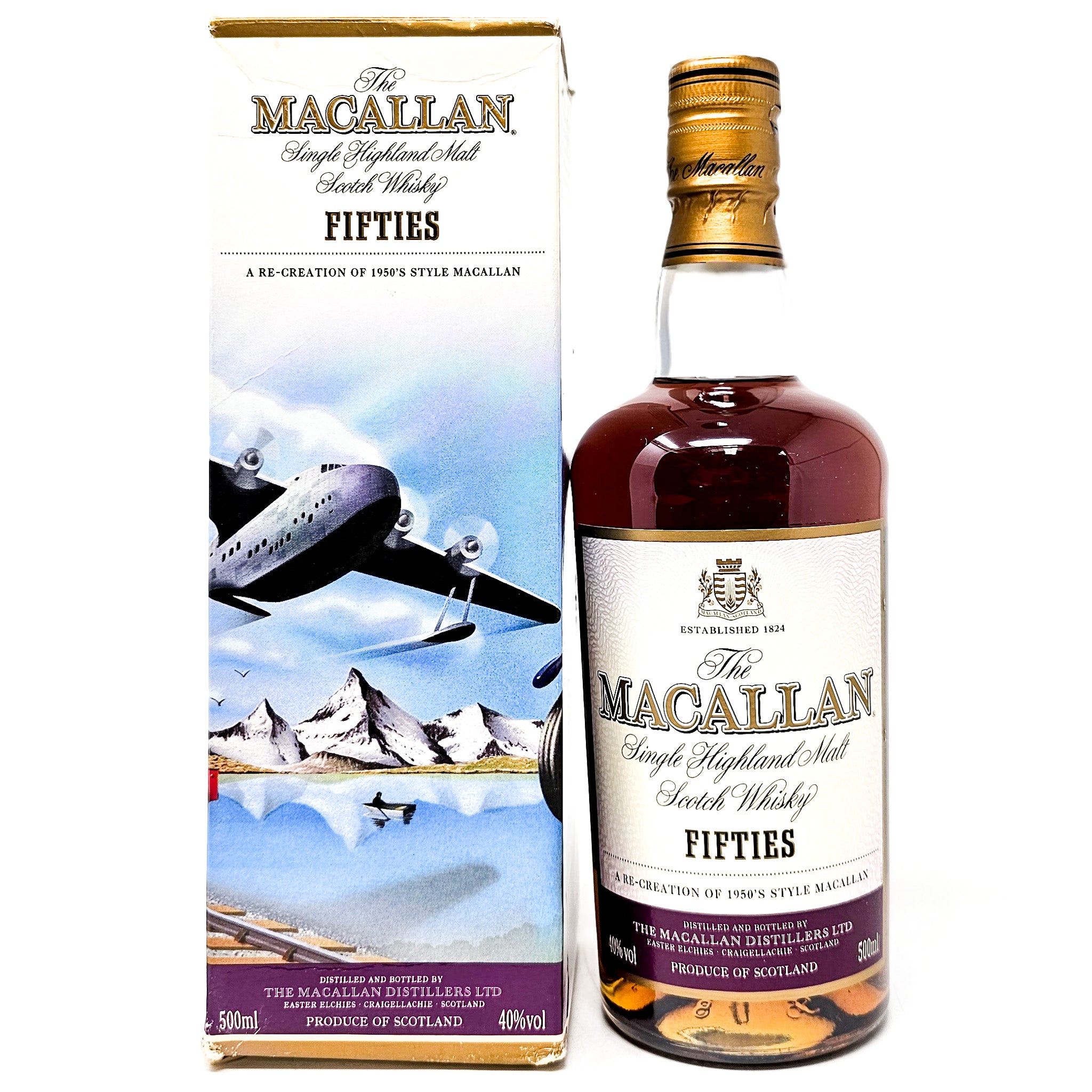 マッカラン　1950s ディケイドシリーズ　FIFTIES Macallan Fifties Single Malt Whisky 50cl - Rich, Spicy & Peaty