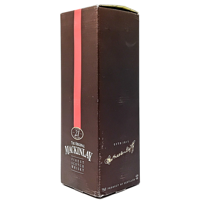 The Original MacKinlay 21 Year Old Blended Scotch Whisky, 75cl, 43%