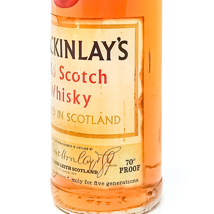 Mackinlay's Old Blended Scotch Whisky, 26 2/3 fl. ozs., 70° Proof