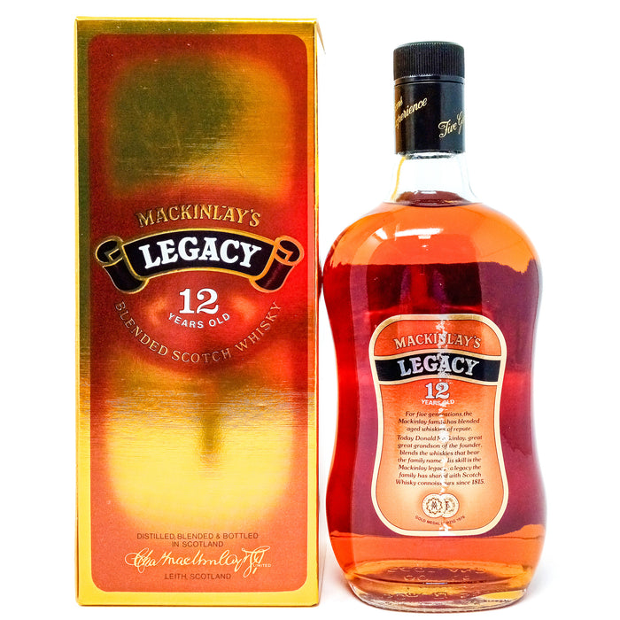 Mackinlay's Legacy 12 Year Old Blended Scotch Whisky 75cl, 40% ABV