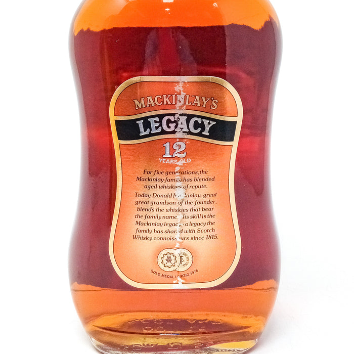 Mackinlay's Legacy 12 Year Old Blended Scotch Whisky 75cl, 40% ABV