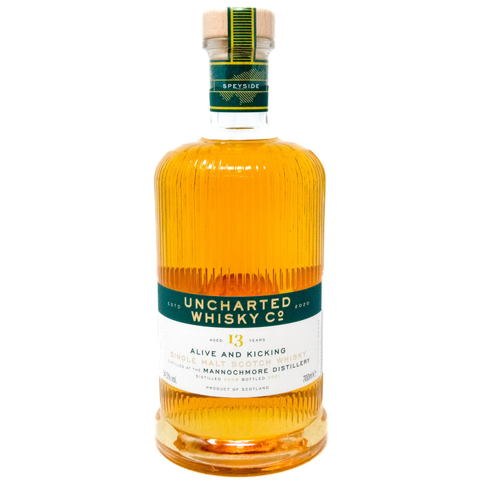 Mannochmore 2008 13 Year Old Uncharted Whisky Co. 'Alive and Kicking' Single Malt Scotch Whisky, 70cl, 54.5% ABV