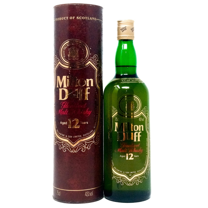 Miltonduff 12 Year Old Single Malt Scotch Whisky, 75cl, 43% ABV