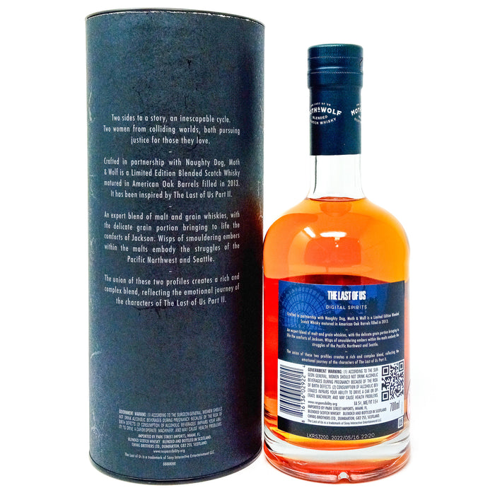 The Last Of Us Moth & Wolf Blended Scotch Whisky, 70cl, 40% ABV