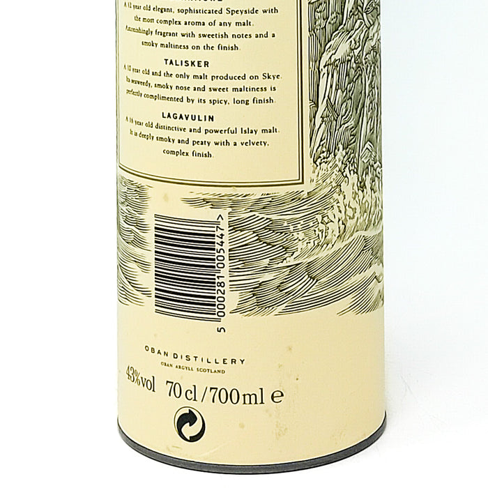 Oban 14 Year Old Single Malt Scotch Whisky, 70cl, 43% ABV
