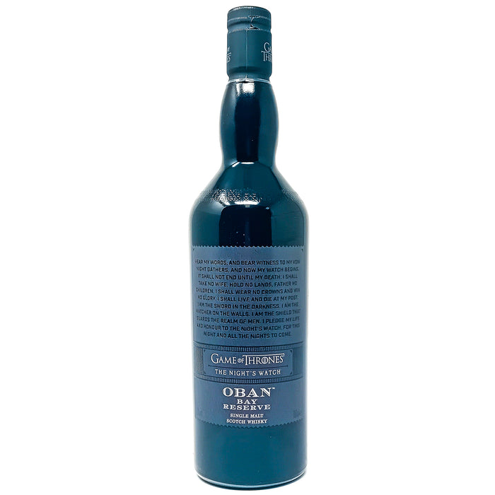 Oban Bay Reserve 'The Nights Watch' Game of Thrones Single Malt Scotch Whisky, 70cl, 43% ABV