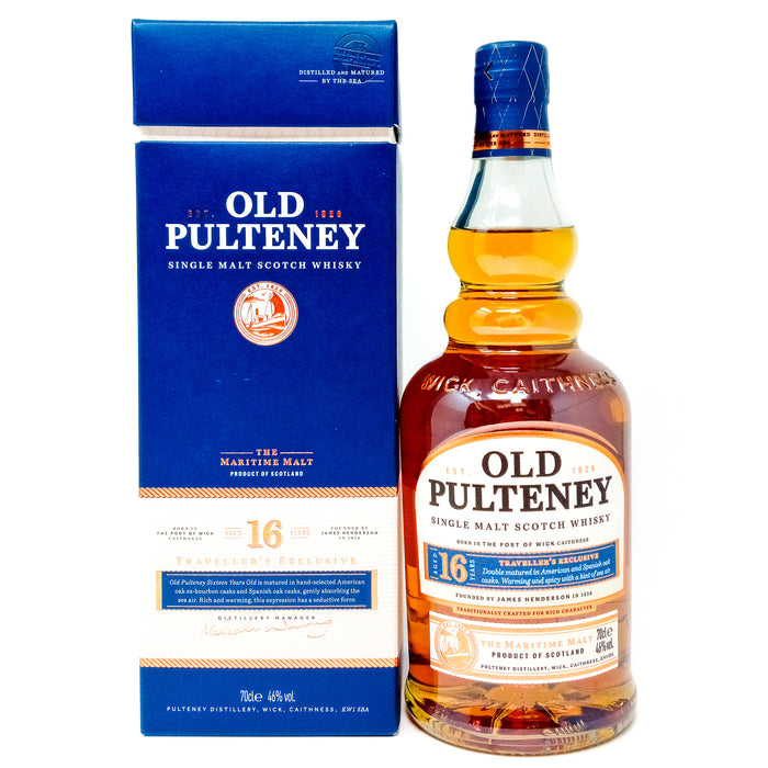 Old Pulteney 16 Year Old Single Malt Scotch Whisky 70cl, 46% ABV