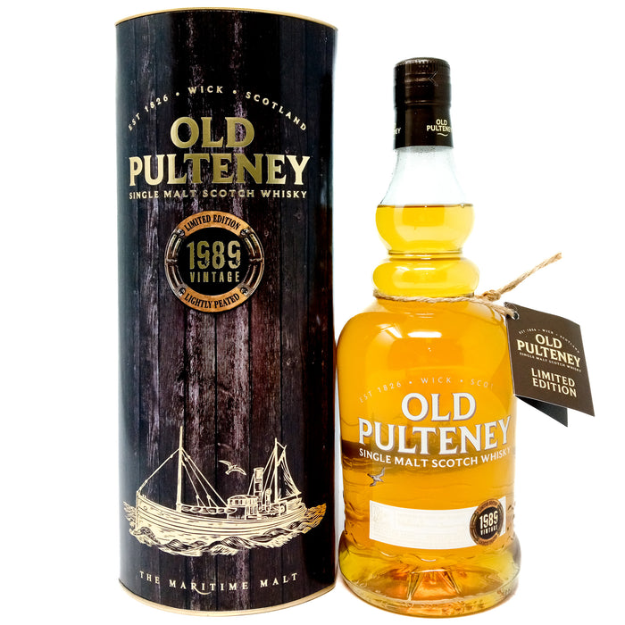 Old Pulteney 1989 Lightly Peated Single Malt Scotch Whisky, 70cl, 46% ABV