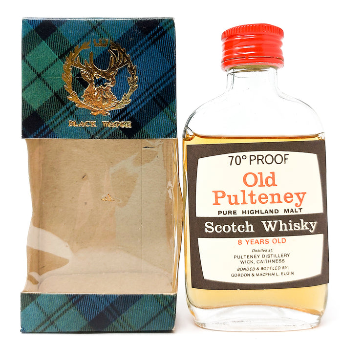 Old Pulteney 8 Year Old Gordon & MacPhail Single Malt Scotch Whisky, Miniature, 5cl, 70° Proof