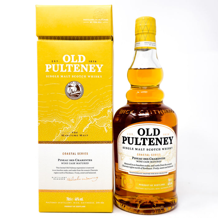 Old Pulteney Coastal Series Pineau Des Charentes Wine Cask Single Malt Scotch Whisky, 70cl, 40% ABV