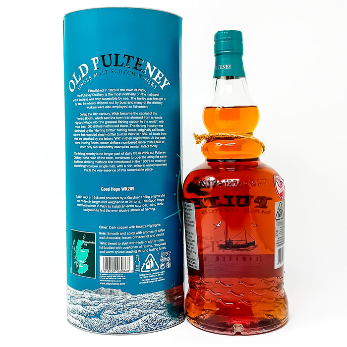 Old Pulteney Good Hope WK209 Single Malt Scotch Whisky, 1L, 46% ABV