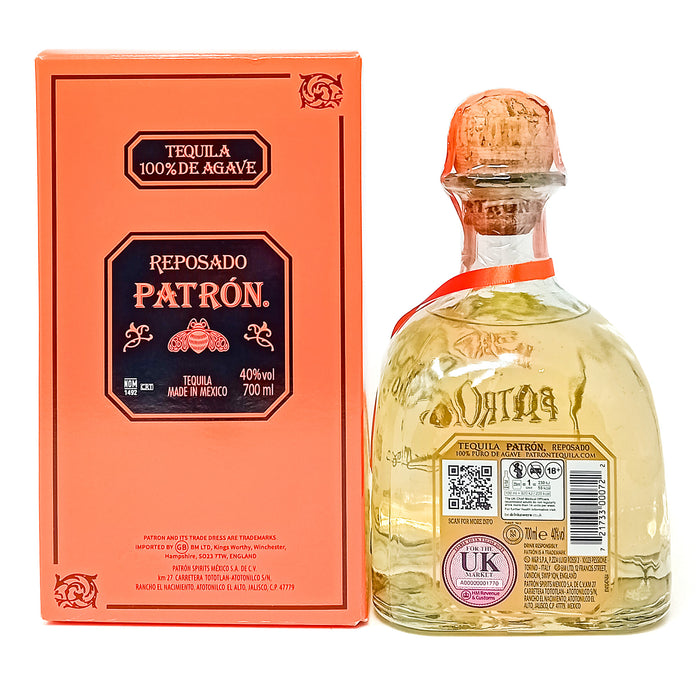 Patrón Reposado Tequila, 70cl, 40% ABV