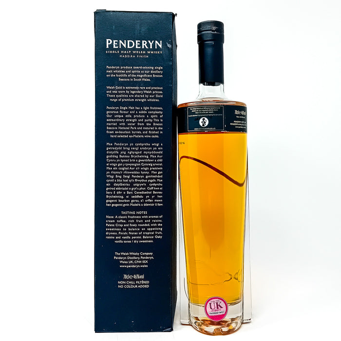 Penderyn Madeira Finish Single Malt Welsh Whisky, 70cl, 46% ABV