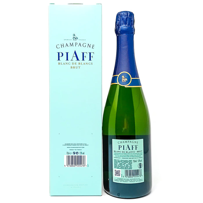 Champagne Piaff Blanc de Blanc, 75cl, 12% ABV