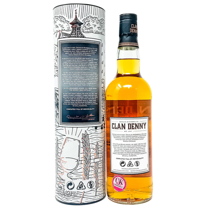 Port Dundas 1988 28 Year Old Clan Denny Single Grain Scotch Whisky, 70cl, 50% ABV