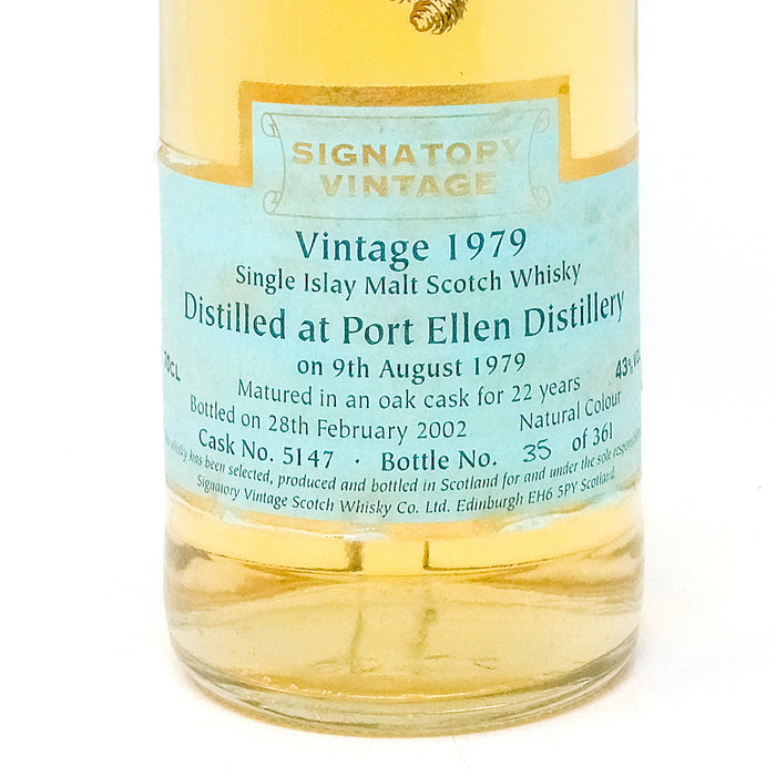 Port Ellen 1979 22 Year Old Signatory Vintage Cask no. 5147 Single Malt Scotch Whisky, 70cl, 43% ABV
