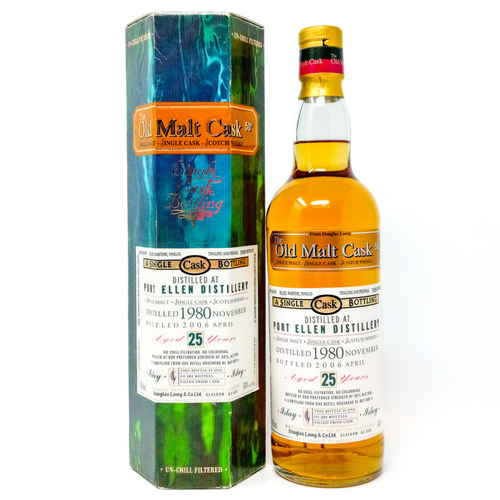 Port Ellen 1980 25 Year Old 'The Old Malt Cask' Single Malt Scotch Whisky , 70cl, 50% ABV