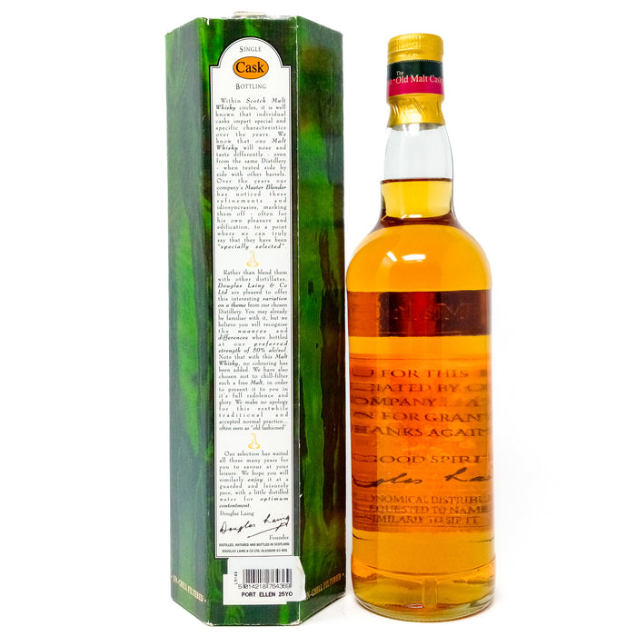 Port Ellen 1980 25 Year Old 'The Old Malt Cask' Single Malt Scotch Whisky , 70cl, 50% ABV
