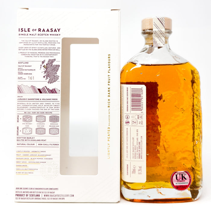 Raasay Cask Strength 2023 Slàinte Club Exclusive Release Single Malt Scotch Whisky, 70cl, 61.3% ABV