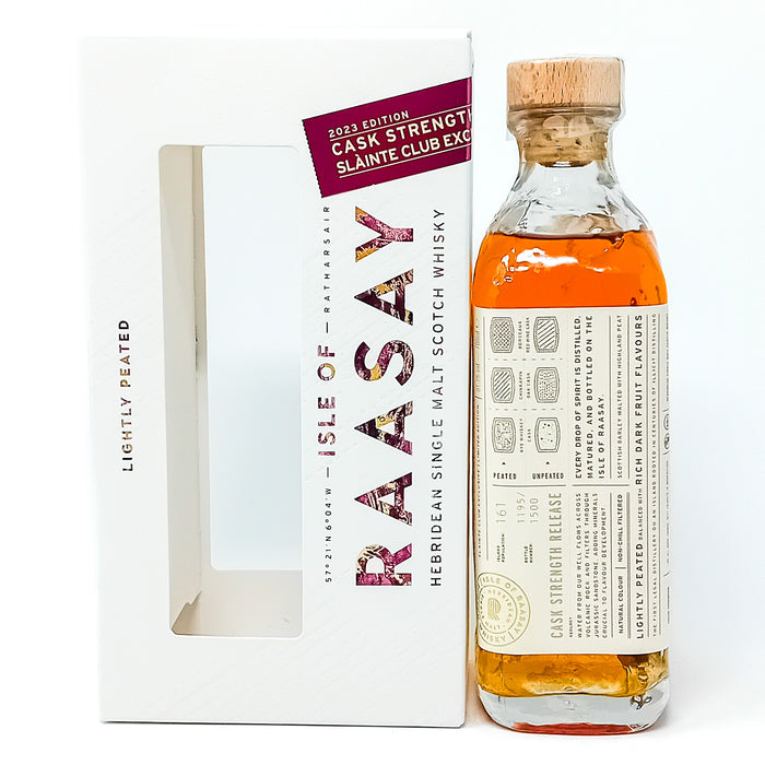 Raasay Cask Strength 2023 Slàinte Club Exclusive Release Single Malt Scotch Whisky, 70cl, 61.3% ABV