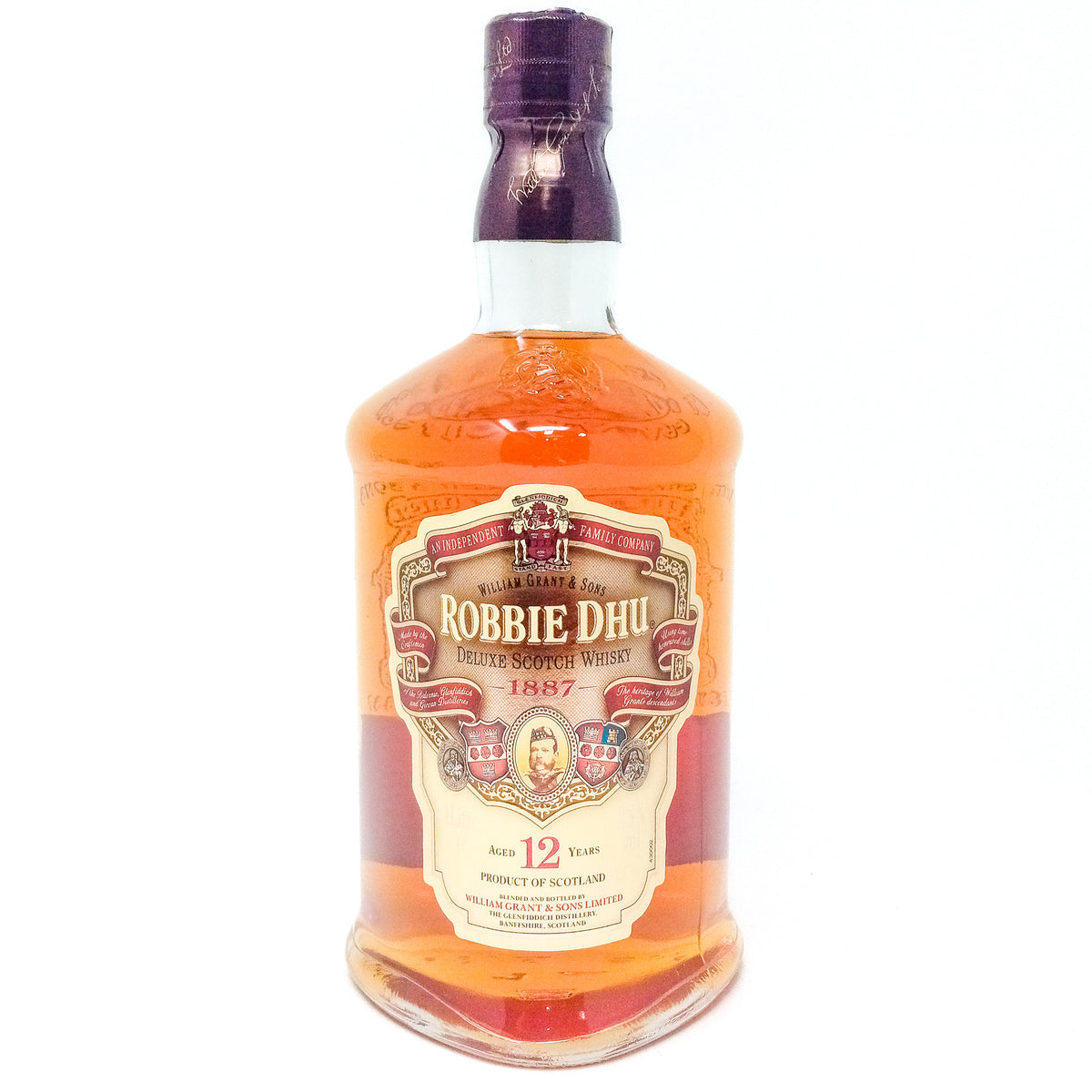 Robbie Dhu 12 Year Old Blended Scotch Whisky, 1L, 40% ABV