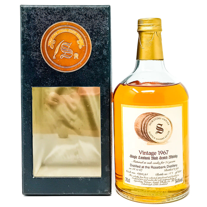 Rosebank 1967 25 Year Old Signatory Vintage Single Malt Scotch Whisky, 70cl, 54.4% ABV