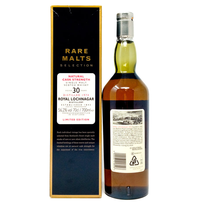 Royal Lochnagar 1974 30 Year Old Rare Malts Selection Single Malt Scotch Whisky, 70cl, 56.2% ABV