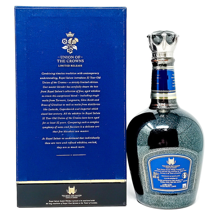 Royal Salute 32 Year Old Union of the Crowns Blended Scotch Whisky, 50cl, 40% ABV