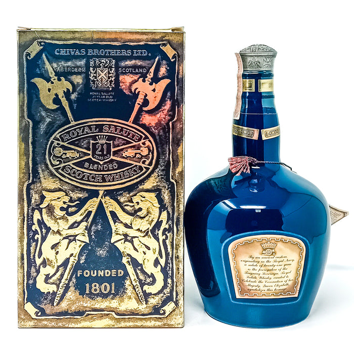 Royal Salute 21 Year Old Sapphire Flagon Blended Scotch Whisky, 75cl, 40% ABV