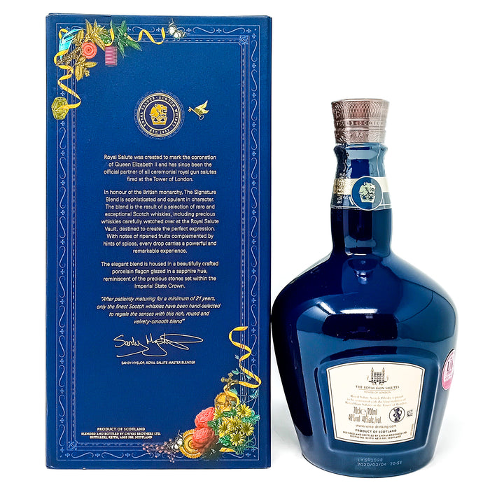 Royal Salute 21 Year Old Signature Blend Sapphire Special Edition Blended Scotch Whisky, 70cl, 40% ABV