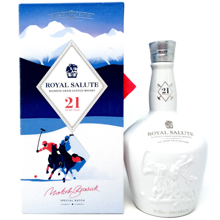 Royal Salute 21 Year Old Snow Polo Edition Blended Scotch Whisky, 70cl, 46.5% ABV