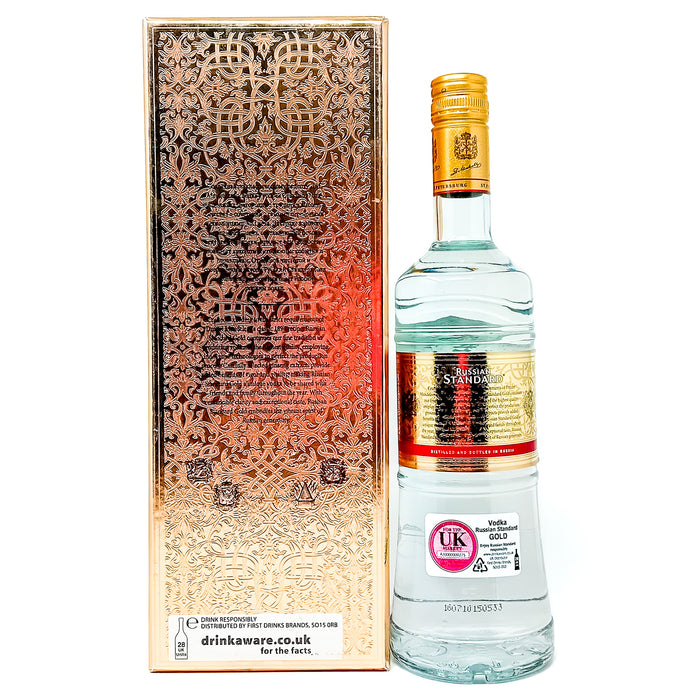 Russian Standard Gold Vodka, 70cl, 40% ABV.