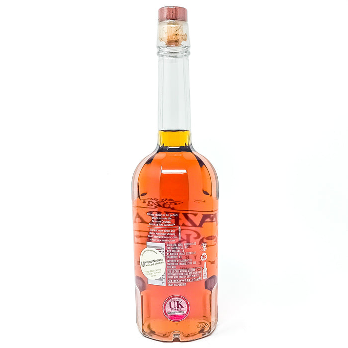 Sazerac Straight Rye Whiskey, 70cl, 45% ABV