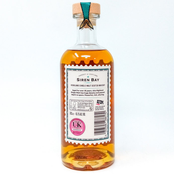 Siren Bay 18 Year Old Single Malt Scotch Whisky, 70cl, 45.7% ABV