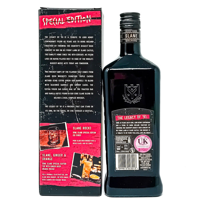 Slane Legacy of '81 Special Edition Irish Whiskey, 70cl, 45% ABV
