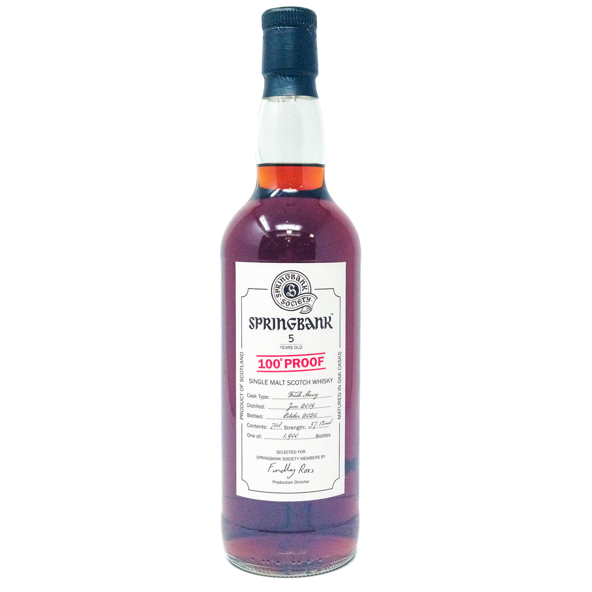 Springbank 2019 Springbank Society 5 Year Old 100° Proof Single Malt S
