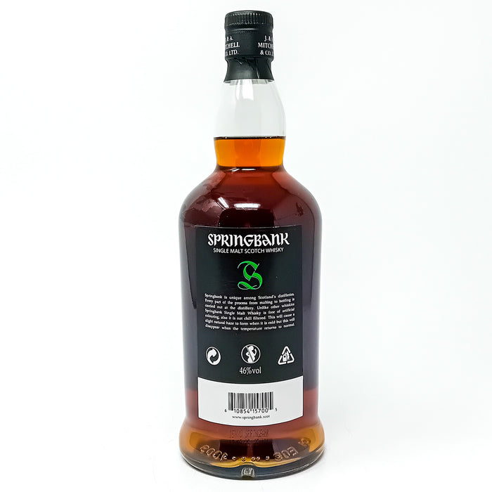 Springbank 15 Year Old Single Malt Scotch Whisky, 70cl, 46% ABV