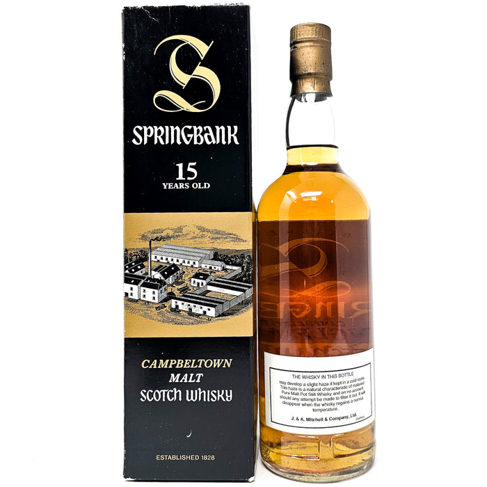 Springbank 15 Year Old 1980s Single Malt Scotch Whisky, 75cl, 46% ABV