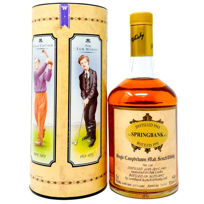 Springbank 1965 Lombard Collection No.1 Golfing Greats Single Malt Scotch Whisky, 75cl, 46% ABV