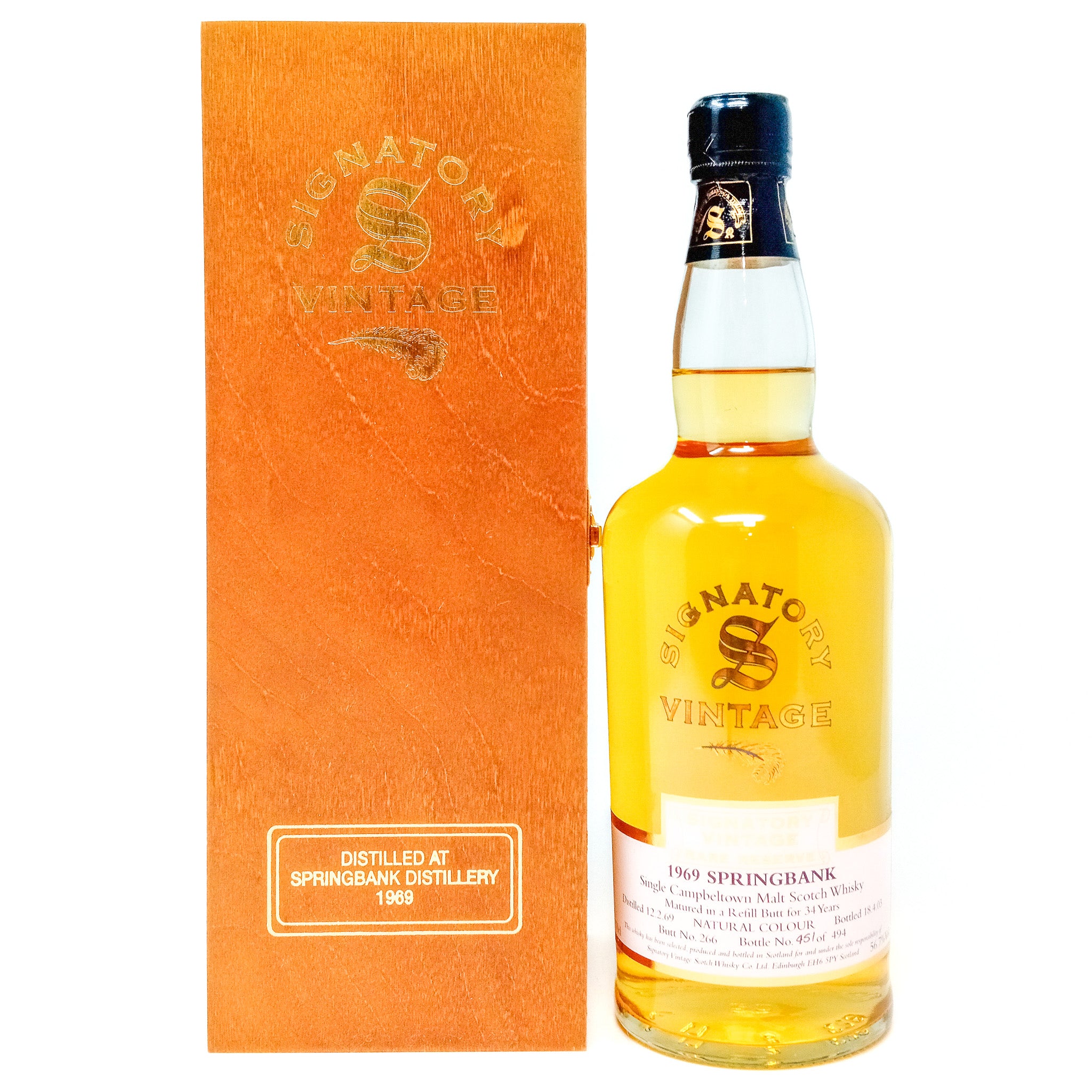 SIGNATORY VINTAGE 1969 SPRINGBANK 34年 Springbank 1969 SV - Ratings and reviews - Whiskybase