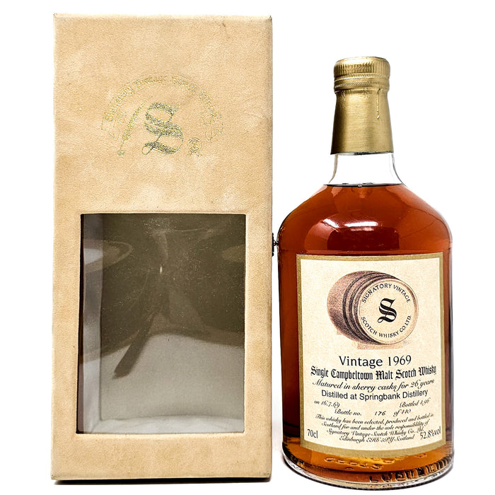 Springbank 1969 26 Year Old Signatory Vintage Single Malt Scotch Whisky, 70cl, 52.8% ABV