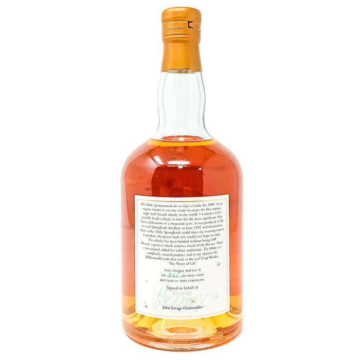 Springbank 1992 7 Year Old Dà Mhìle Organic Single Malt Scotch Whisky, 70cl, 58.6% ABV