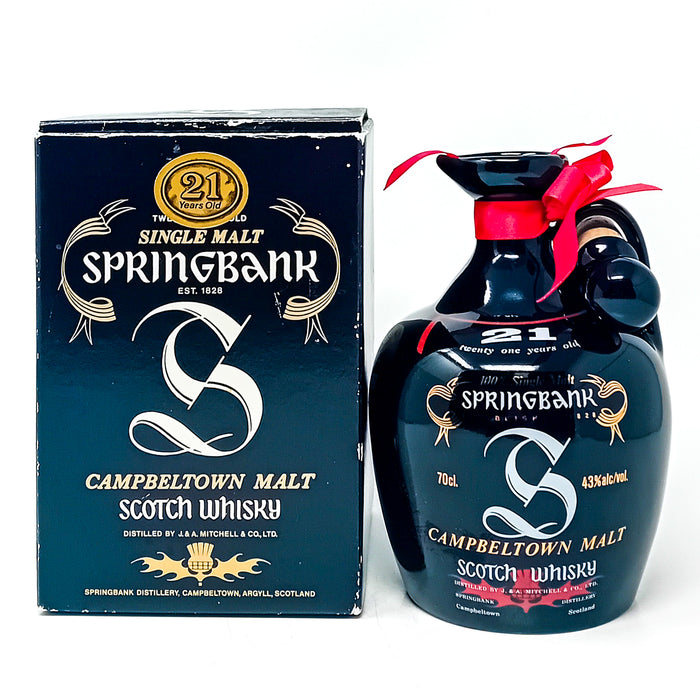 Springbank 21 Year Old Ceramic Single Malt Scotch Whisky, 70cl, 43% ABV