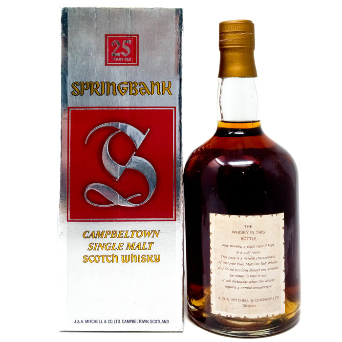 Springbank 25 Year Old J. Archibald Mitchell Single Malt Scotch Whisky, 70cl, 46% ABV