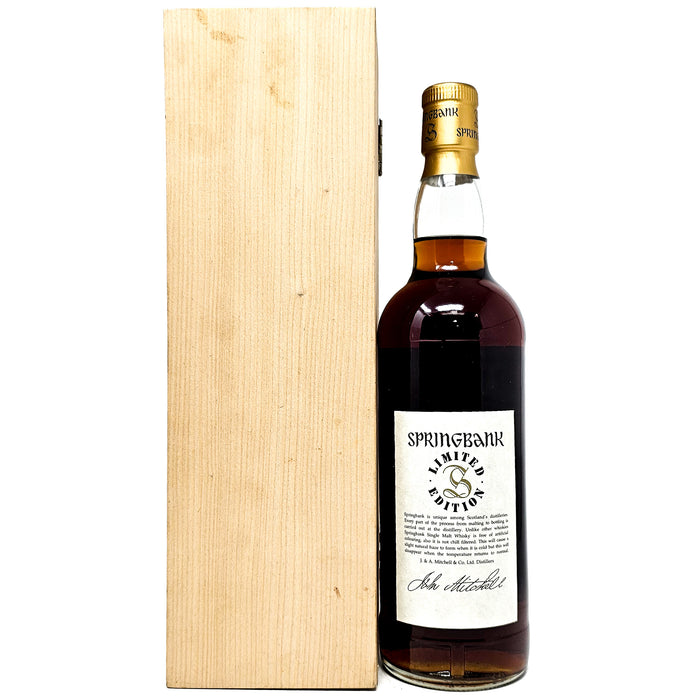 Springbank 30 Year Old Millennium Limited Edition Single Malt Scotch Whisky, 70cl, 46% ABV