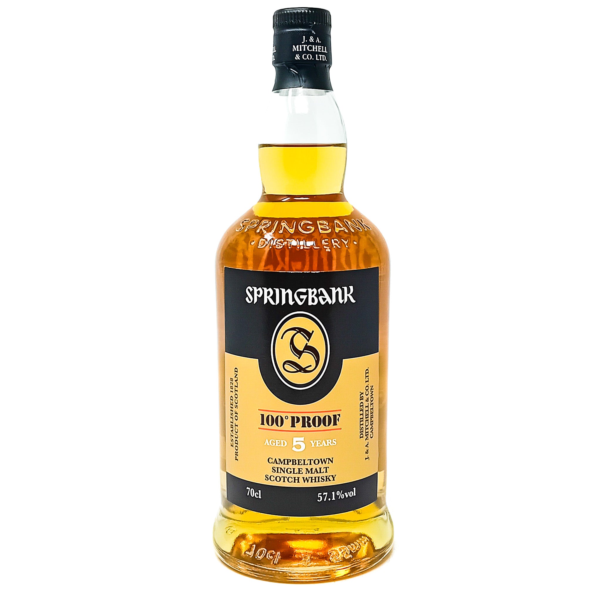 Springbank 5 Year Old 100° Proof Single Malt Scotch Whisky, 70cl, 57.1