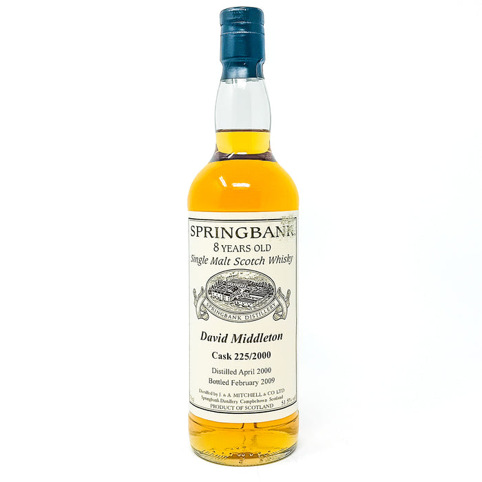 Springbank 2000 8 Year Old Private Cask #225 Single Malt Scotch Whisky, 70cl, 51.5% ABV