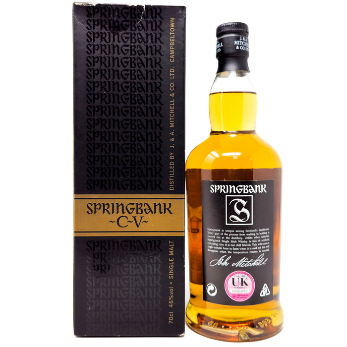 Springbank CV Single Malt Scotch Whisky 70cl, 46% ABV